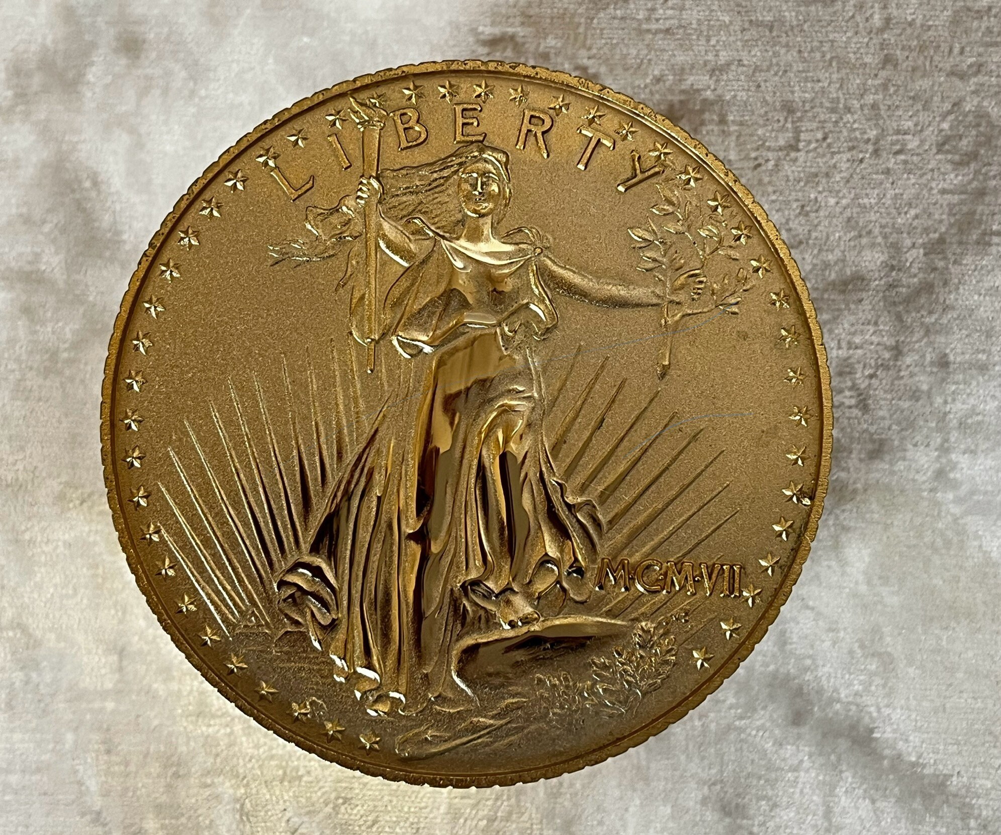 Saint Gaudens Copy Gold Coin Replica Bulova Alarm Clock - Etsy