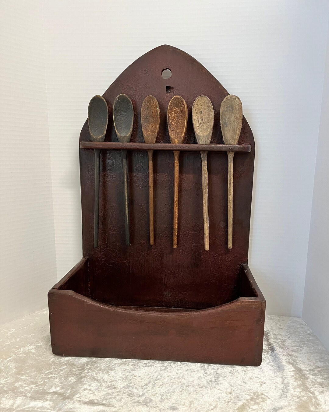 Primitive Wood Spoon Wall Shelf - Etsy