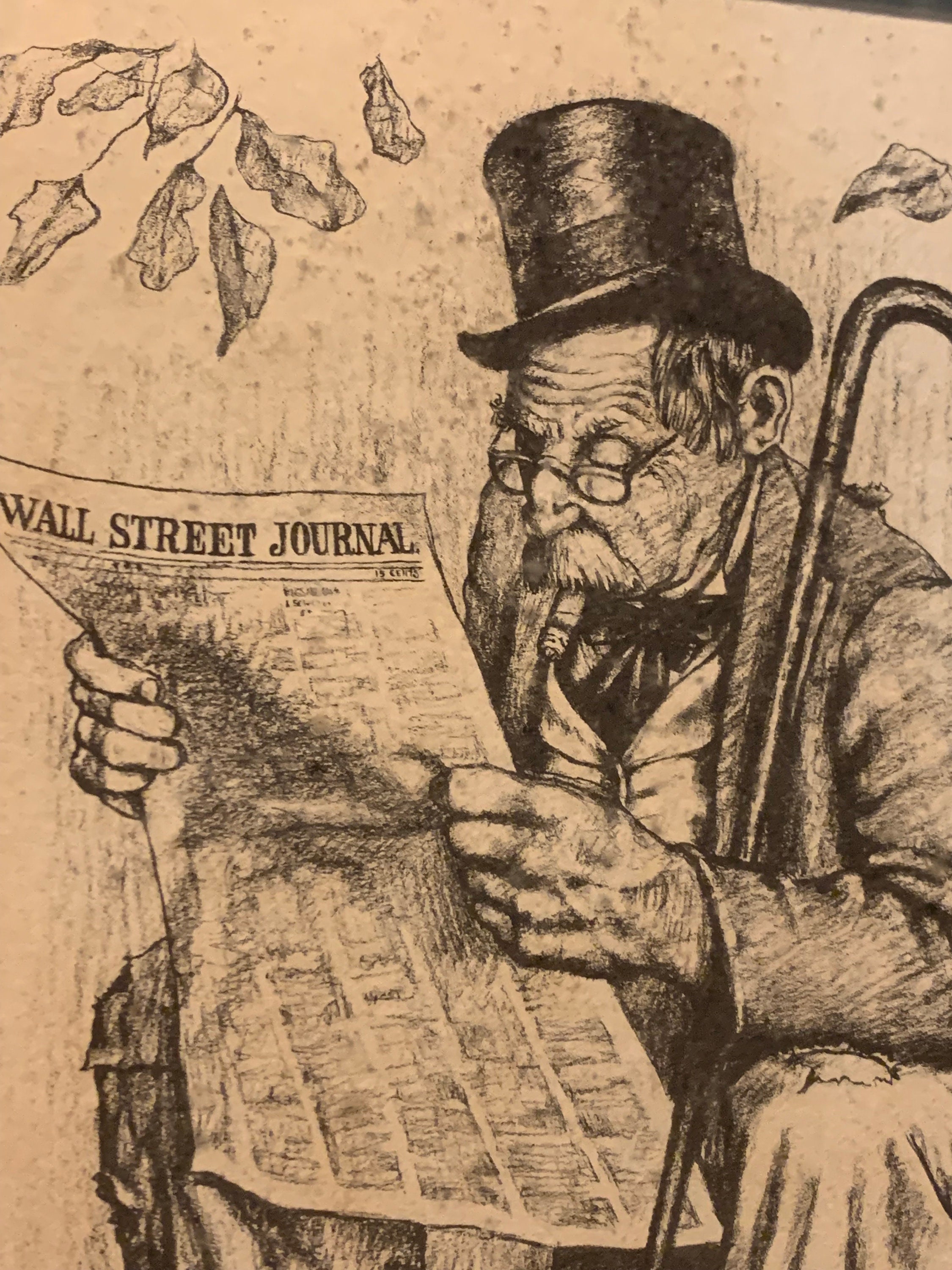 Vintage 1971 Wall Street Journal HOBO Illustrations: WSJ Vintage 1971 Wall Street Journal HOBO Illustrations: WSJ
