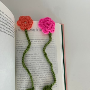 Handmade floral crochet bookmark / flower bookmark / Gifts for teachers / Gifts for book lovers