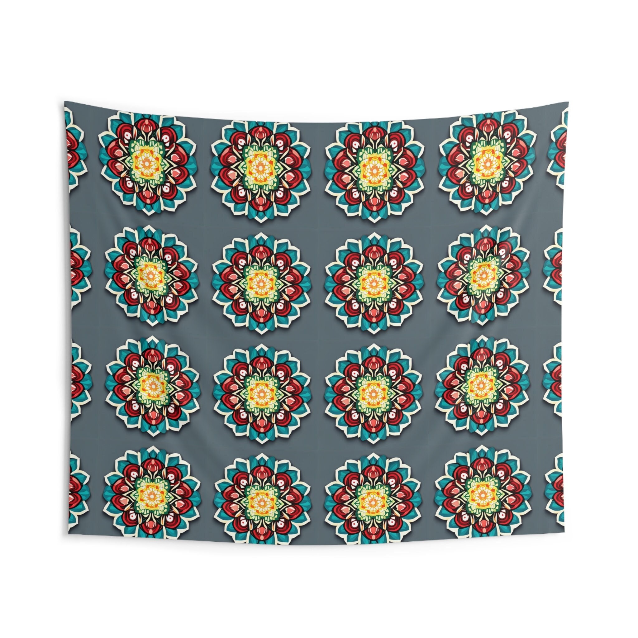 Mandala Repeating Pattern Wall Art Tapestry - Etsy