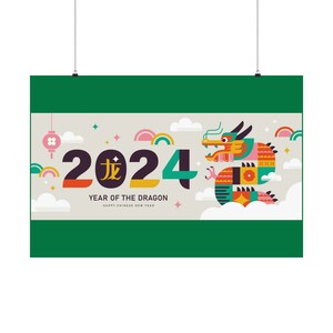 Jahr des Drachen Chinesisches Neujahrsfest Poster