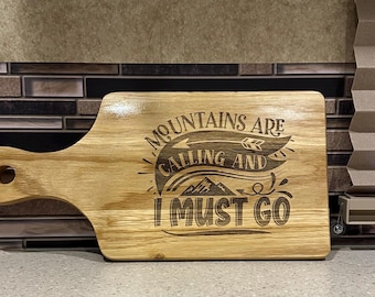 Personalized RV Camping Cutting Board: Engraved Beechwood Camper Gift