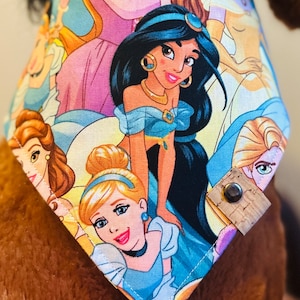 Princess Dog Bandana – Disney Inspired Tie-On Scarf – Magical Pet Accessory for Dogs