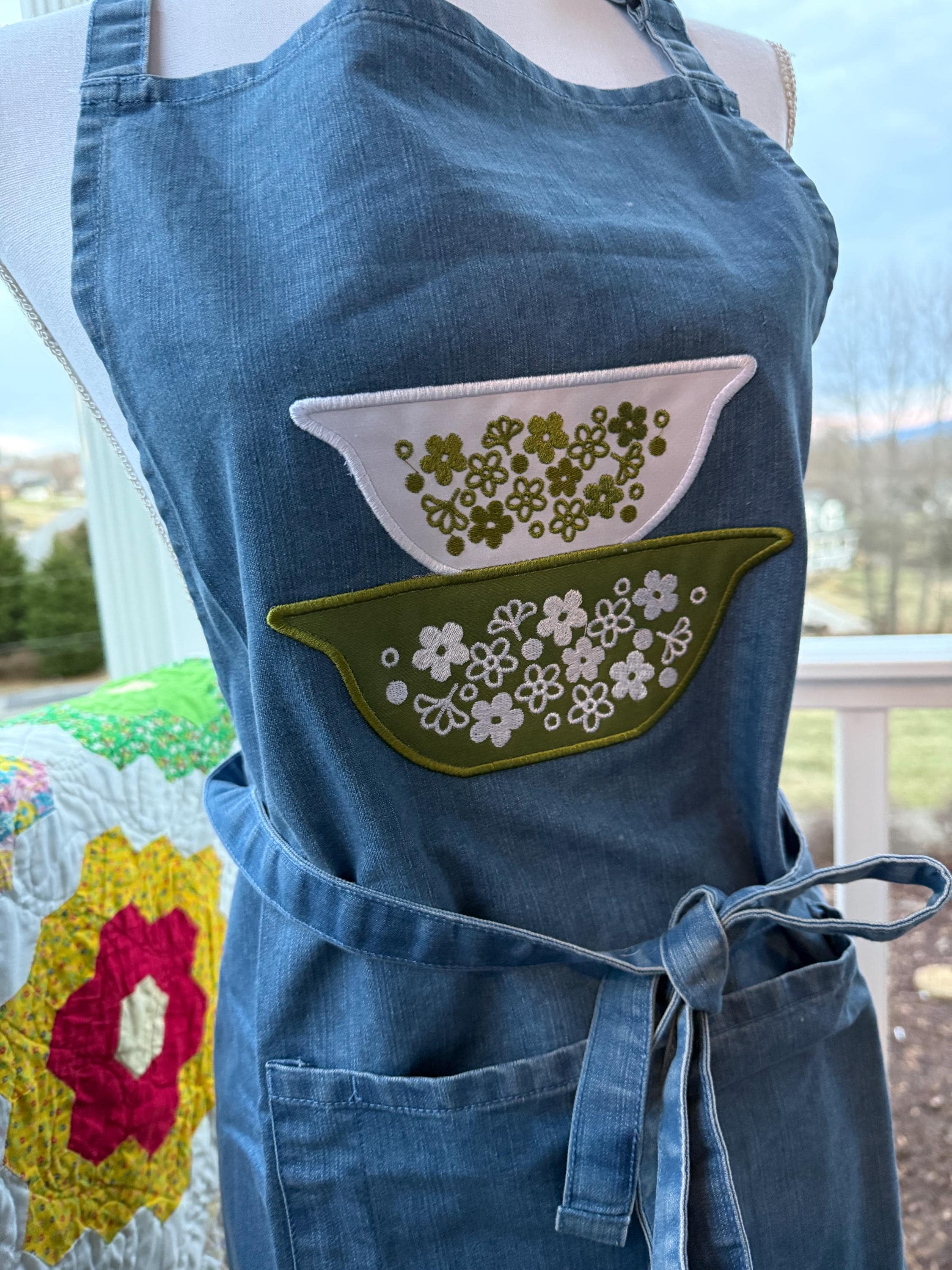 dishes エプロン Vintage Dishes Apron - Etsy