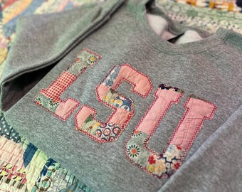 Custom College Letter Sweatshirt: Back to School Pride