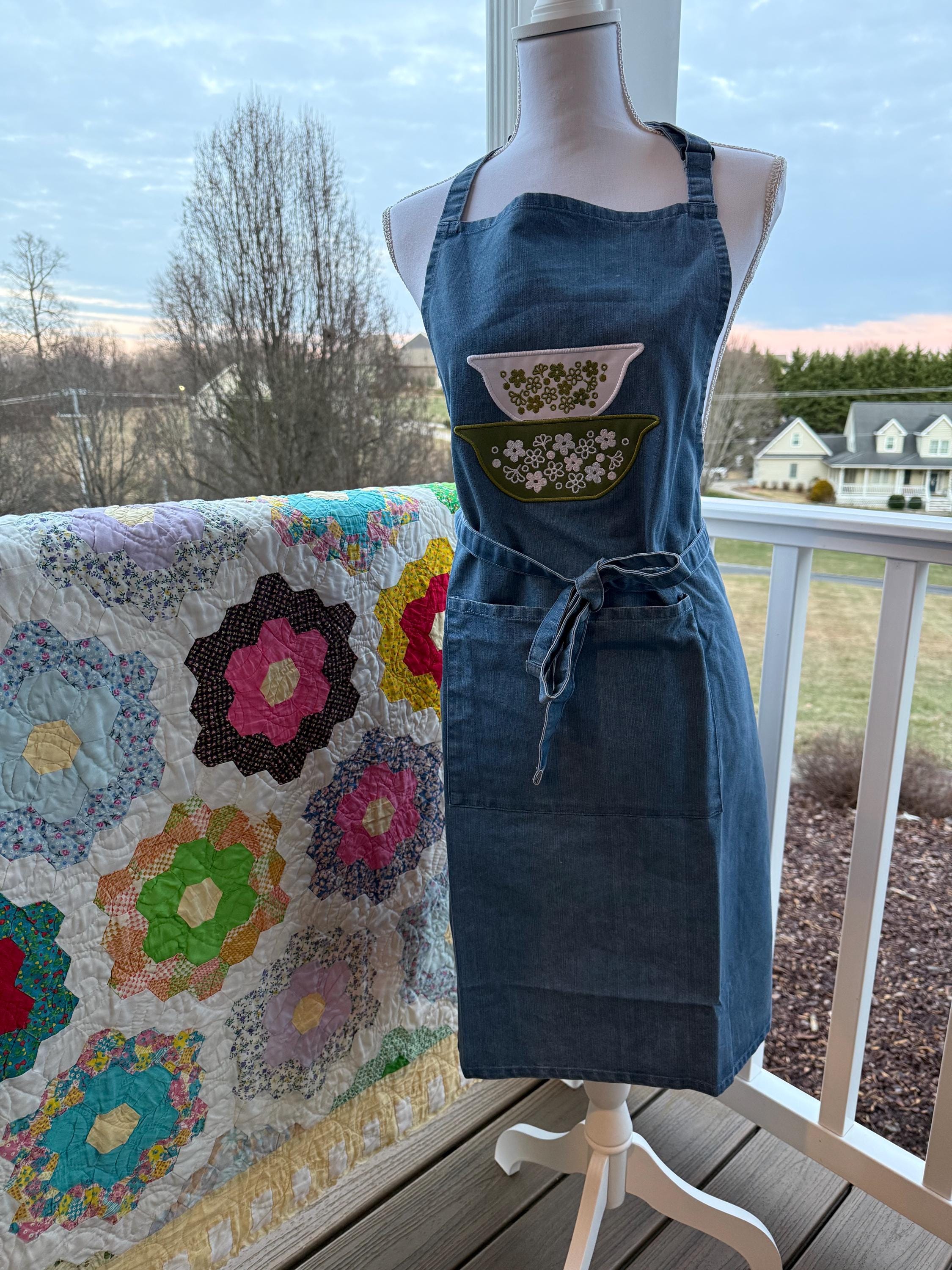 Vintage Dishes Apron - Etsy