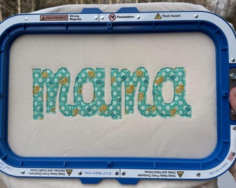 Embroidered MAMA Sweatshirt: Applique