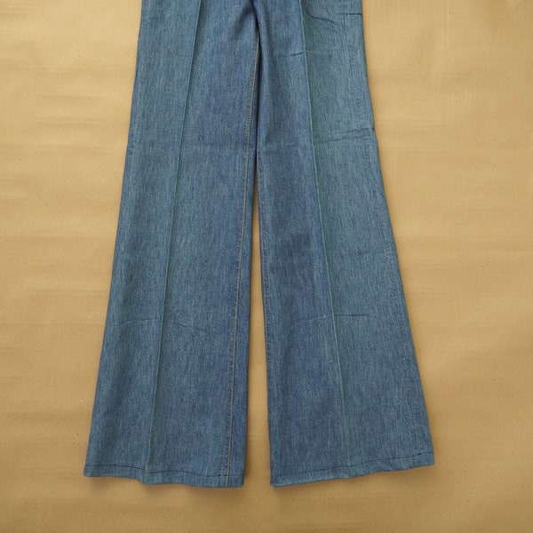 Lee Weites Bein 70er Jahre Größe 29 x 34 Made in Belgium Jeans Vintage Denim Taschen Talon Reißverschluss Seemannshose Palazzohose Qualitätskleidung