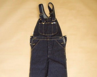 Vintage Lee Bib Overall Size 28 x 32 Deadstock Early 70s Jeans Union Made in USA Denim New old stock Student