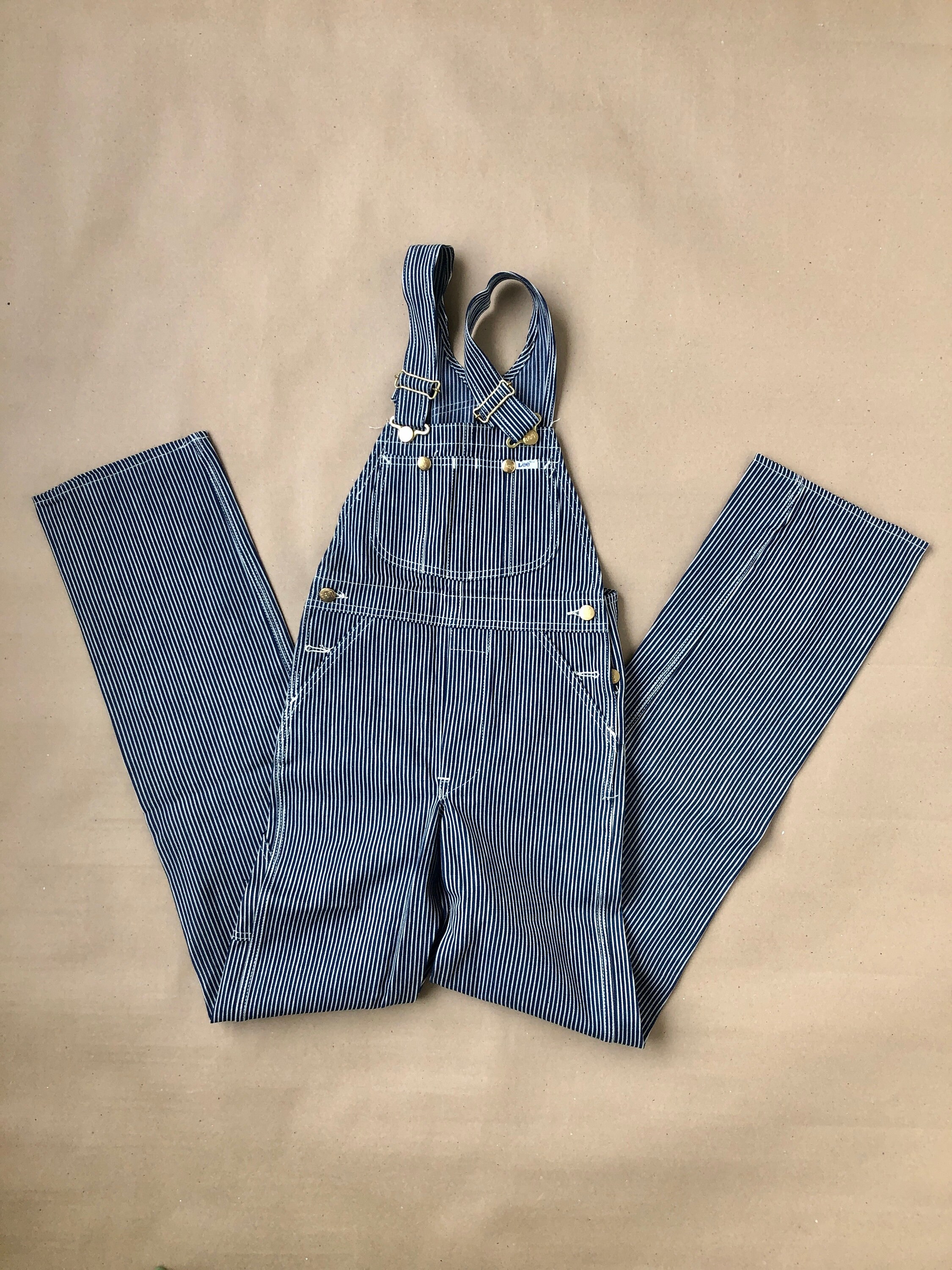Lee Hickory Pinstripe Bib Overall Unisex Size XS W26 L34 Lee Hickory Pinstripe Bib Overall Unisex Size XS W26 L34