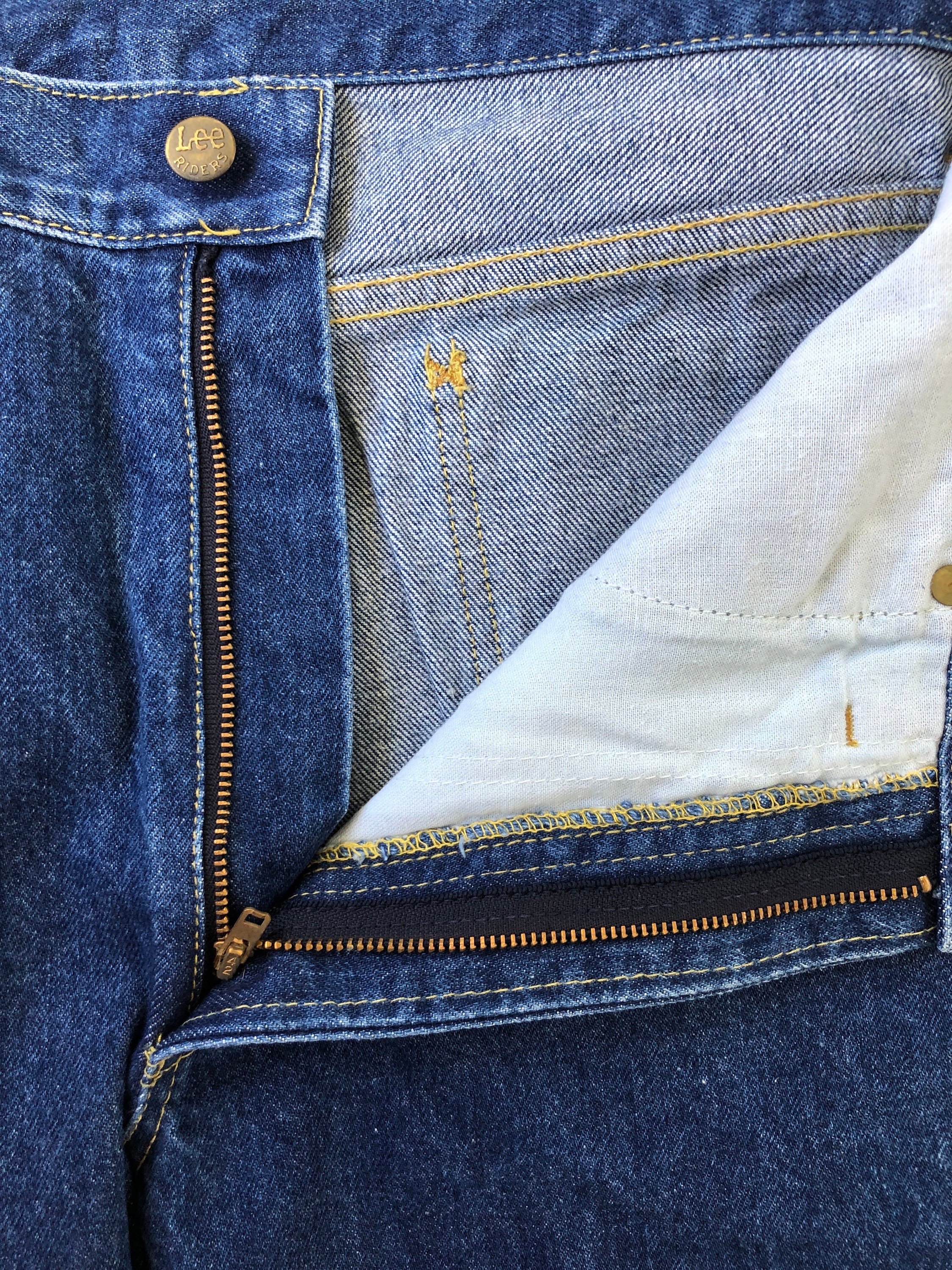Vintage 1980's Lee Rider 53 Jeans, Size L-XL (W 34