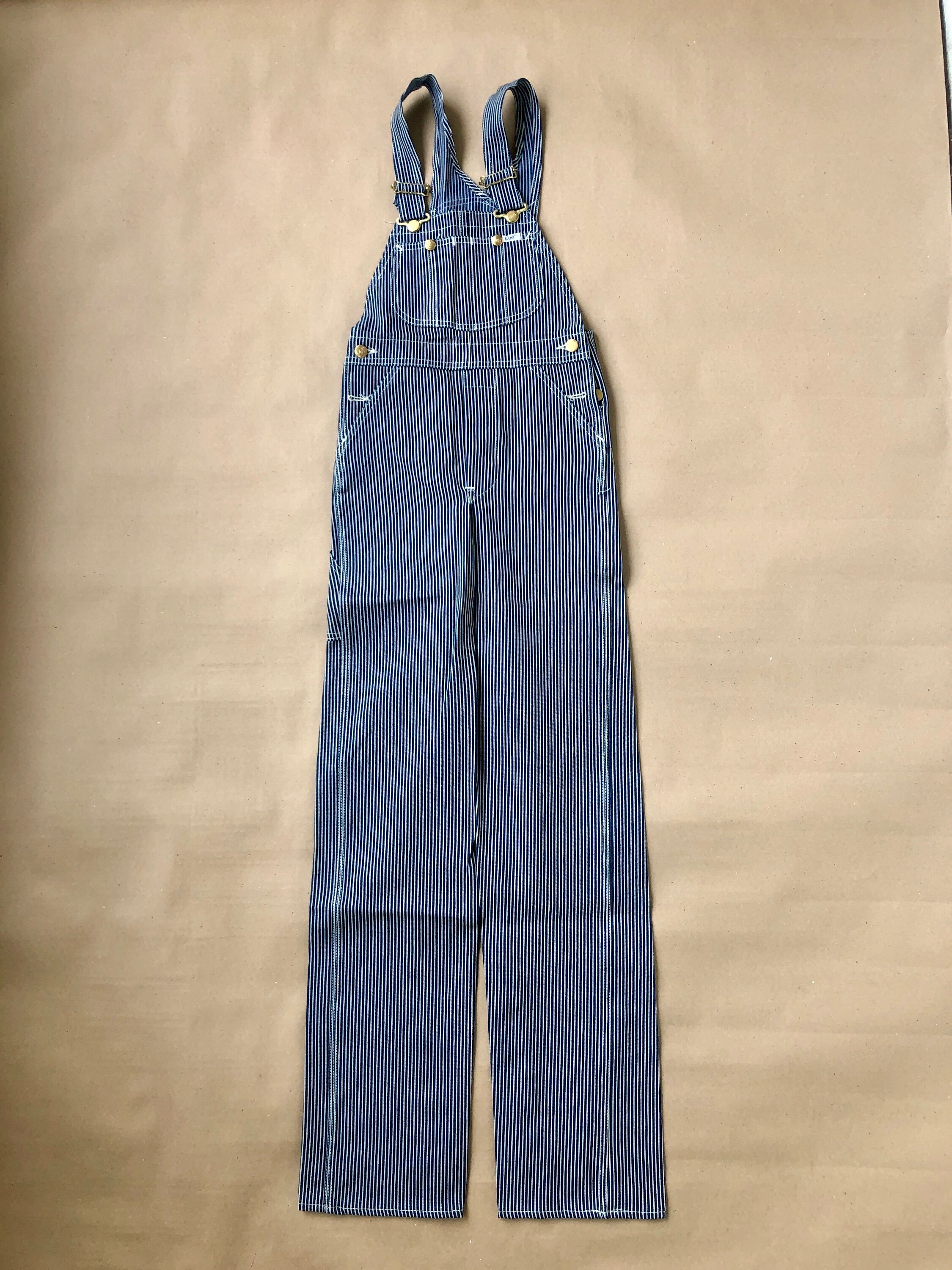 Lee Hickory Pinstripe Bib Overall Unisex Size XS W26 L34 Lee Hickory Pinstripe Bib Overall Unisex Size XS W26 L34