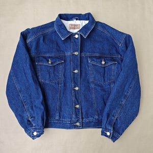 Vintage Puff Sleeve Denim Jacket - Etsy