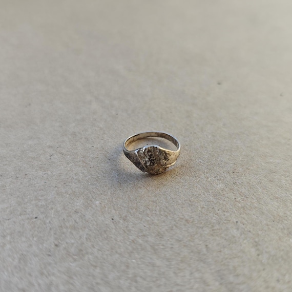 Mid-Century Brutalist Ring, Solid 925 Sterling Si… - image 5