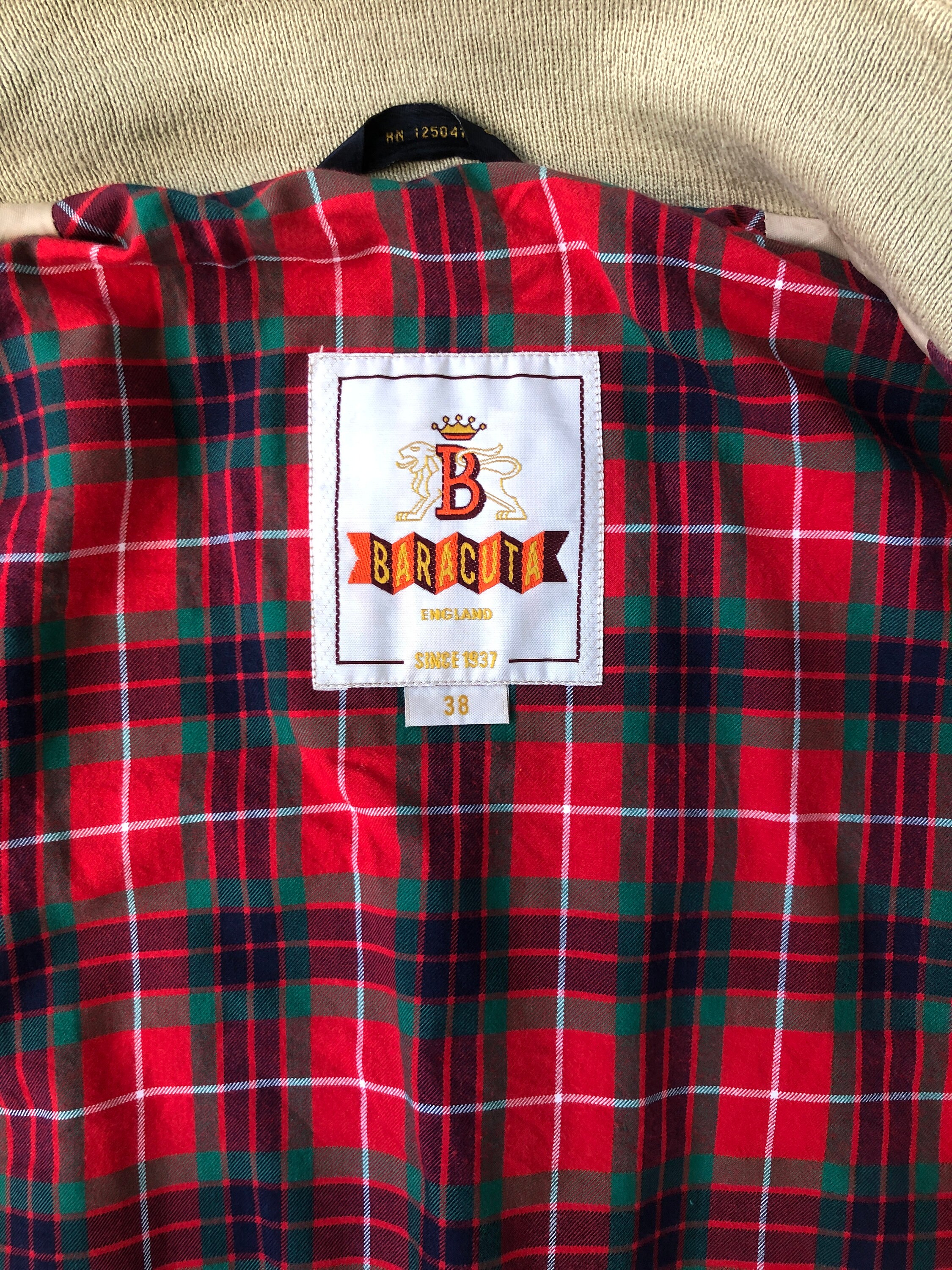 90s Baracuta Windbreaker G4 Original Harrington Size 38 US XXS 