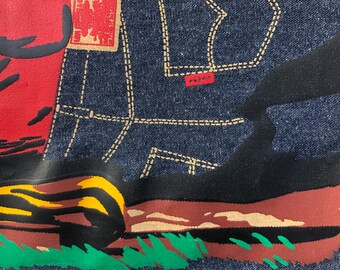 1950's RARE Levi's Commercial, Heavy Denim Silk Screen Store