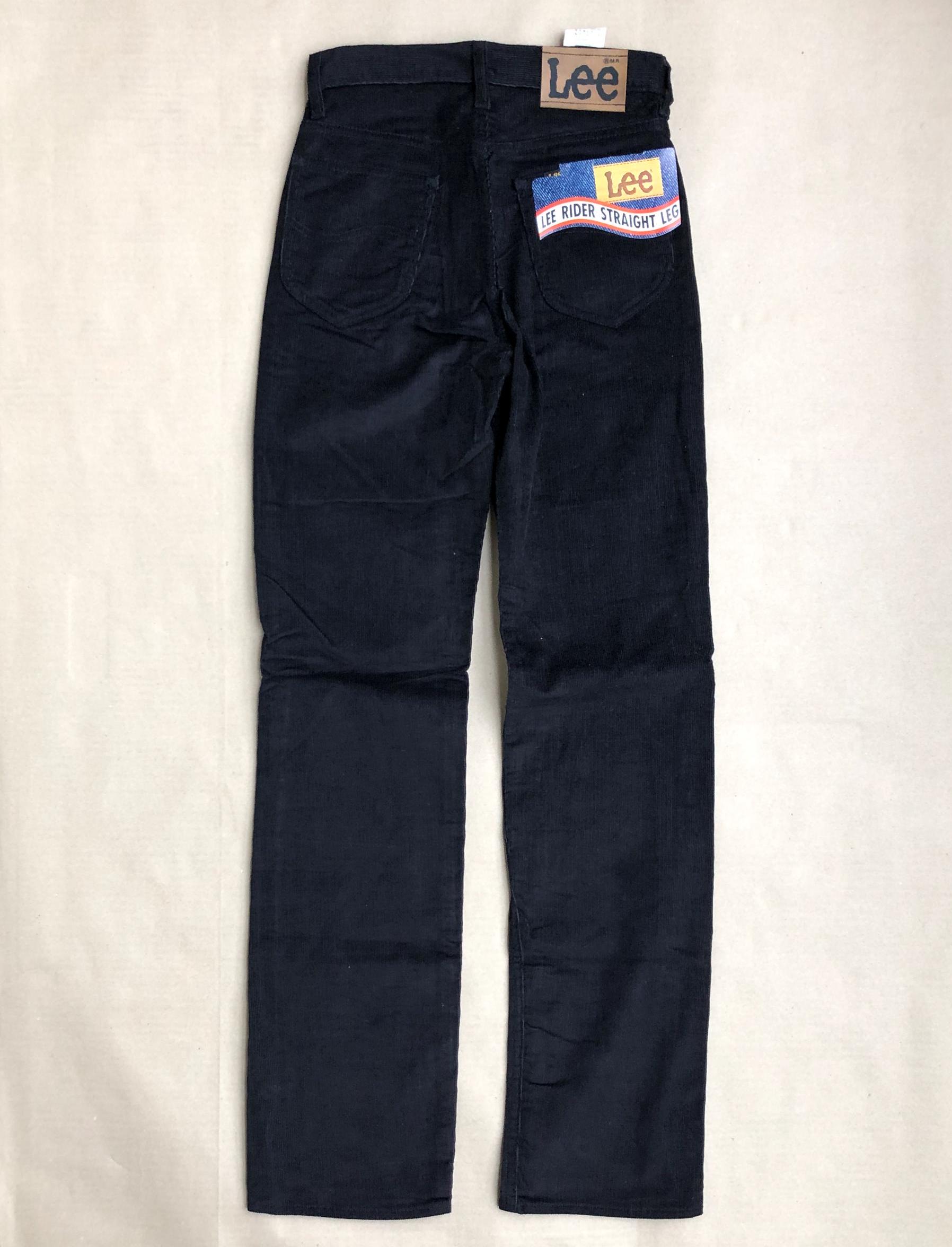 70s Vintage Lee Rider Corduroy Pants, Size XS (W 27