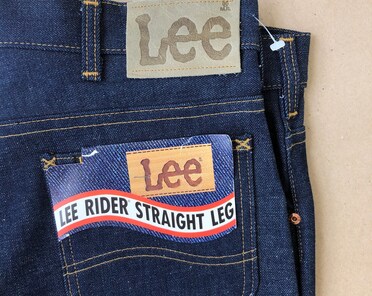 Vintage Raw Denim Lee Riders, Size L (W 33