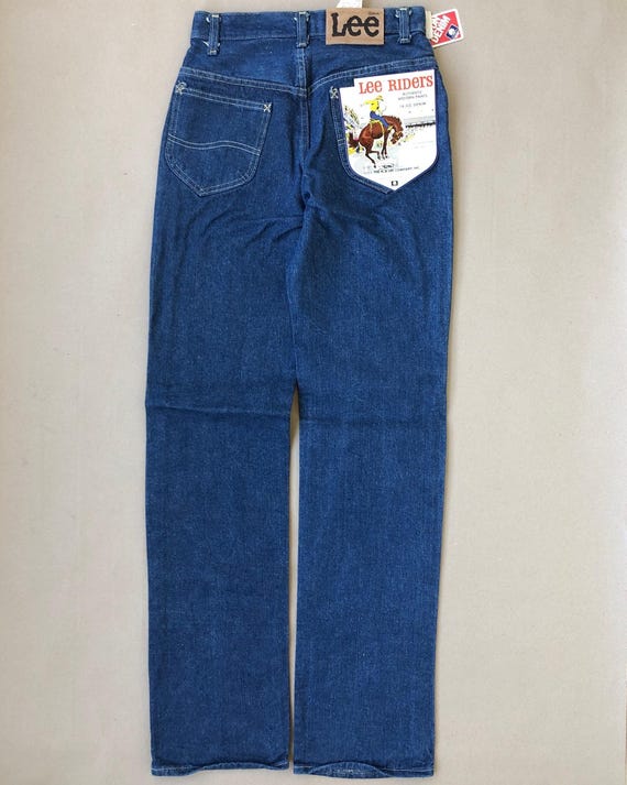 Vintage 70s Lee Riders NOS Kids Jeans, Junior Size 7, Union Made