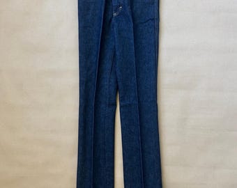 Vintage 1970's Levi's 521 Flared Blue Jeans, Size XS - S (W 29