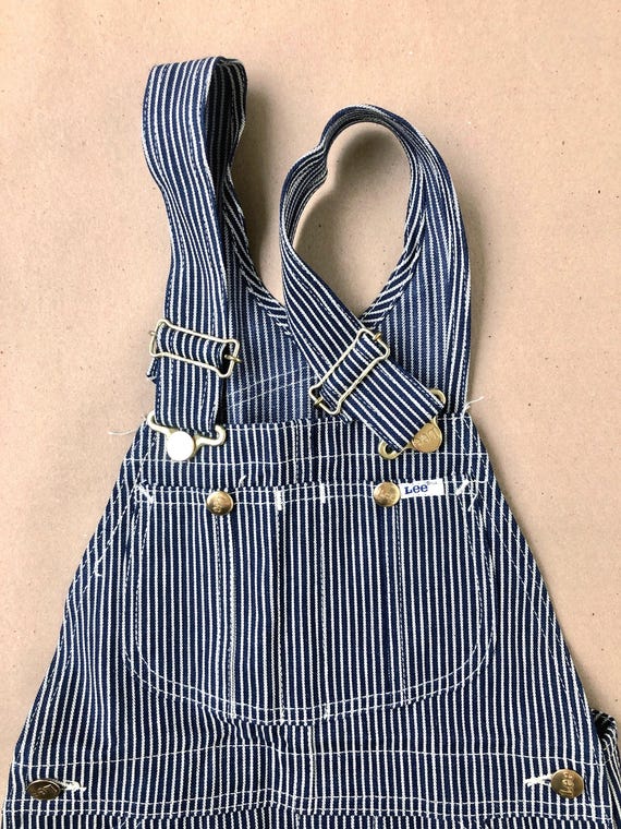Lee Hickory Pinstripe Bib Overall Unisex Size XS W26 L34 Union