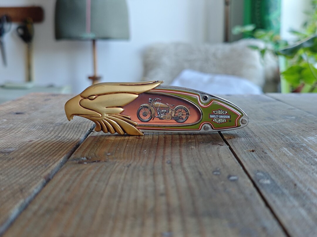 Harley-davidson Model 74 Folding Blade – Franklin Mint Knife, Gold