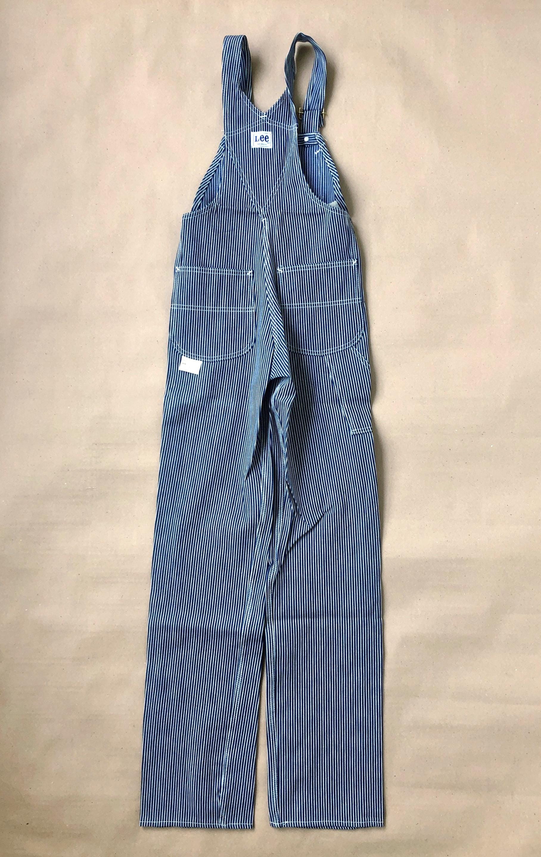 Lee Hickory Pinstripe Bib Overall Unisex Size XS W26 L34 Union