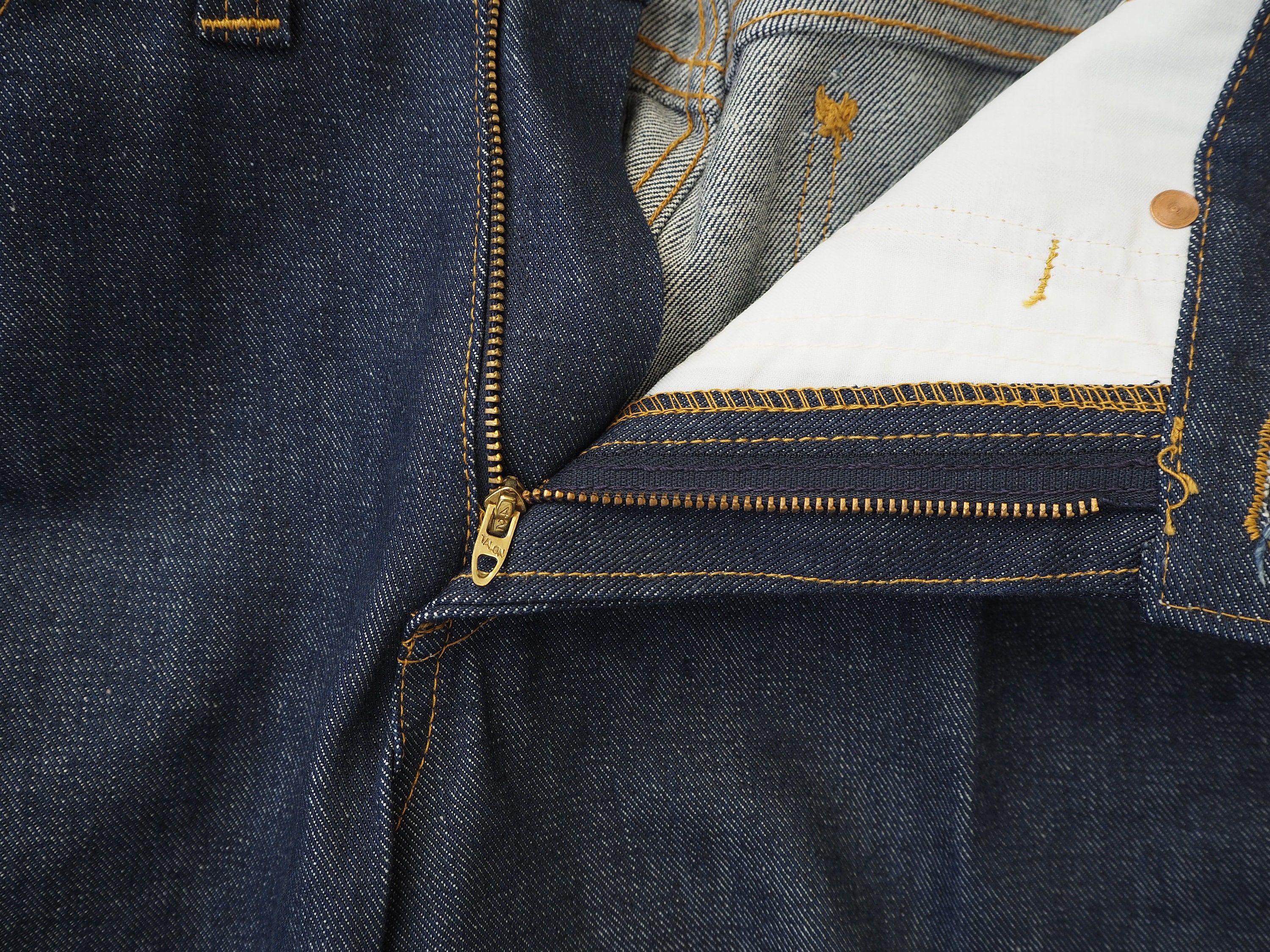 6 Paires De Jeans Lee Raw Denim Vintage Années 70 - Taille 32x33, Deadstock Neuf Avec étiquettes