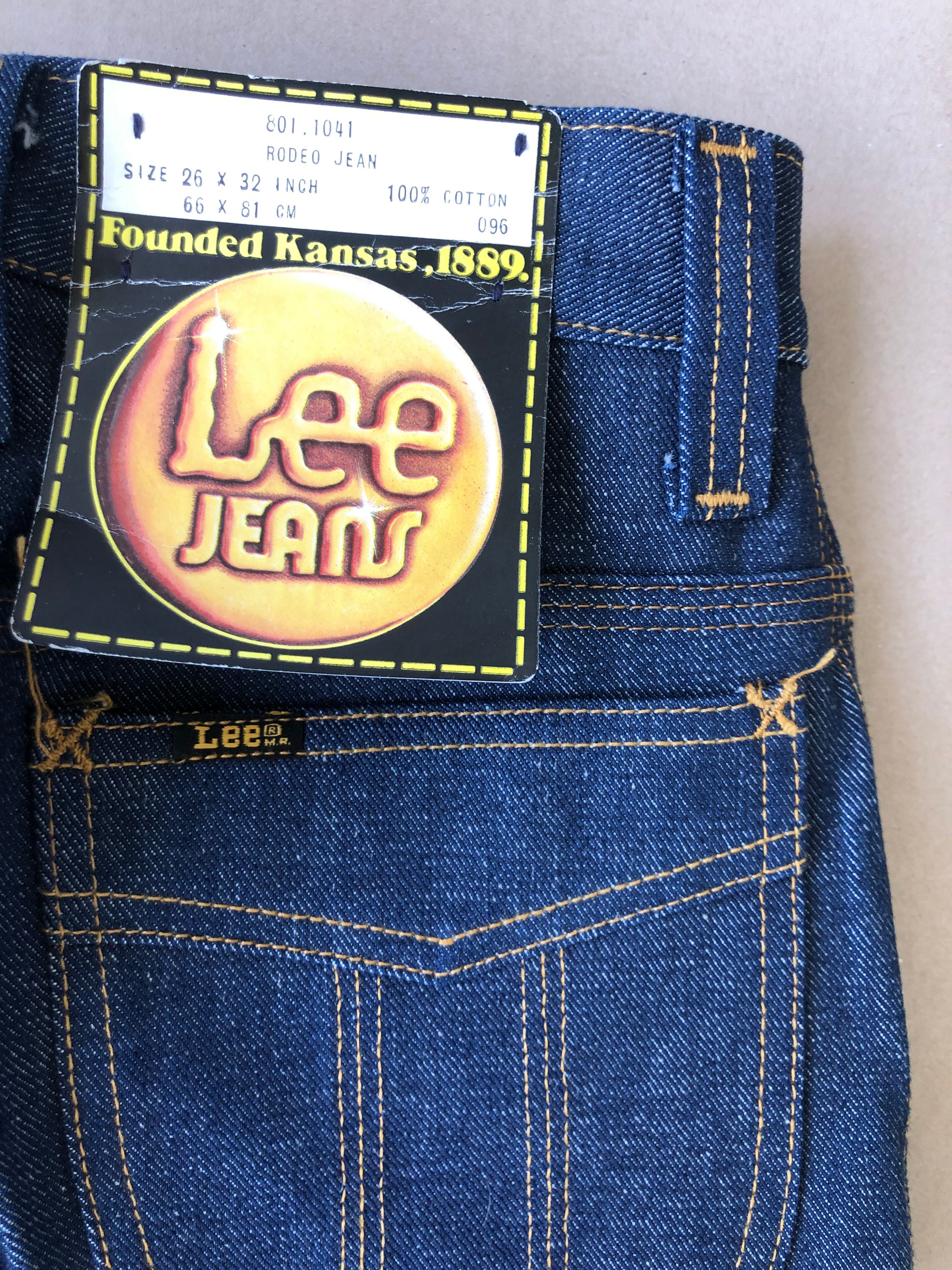 デニム+ジーンズ STORE BRAND DENIM PANTS USA 1970s W34 Vintage 1970's Raw Denim Pants, Size XXS (W 26