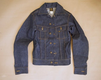 Seltene Riders-Jeansjacke aus den frühen 70ern, Größe 32, hergestellt in Belgien, Sanforized Jean Regular