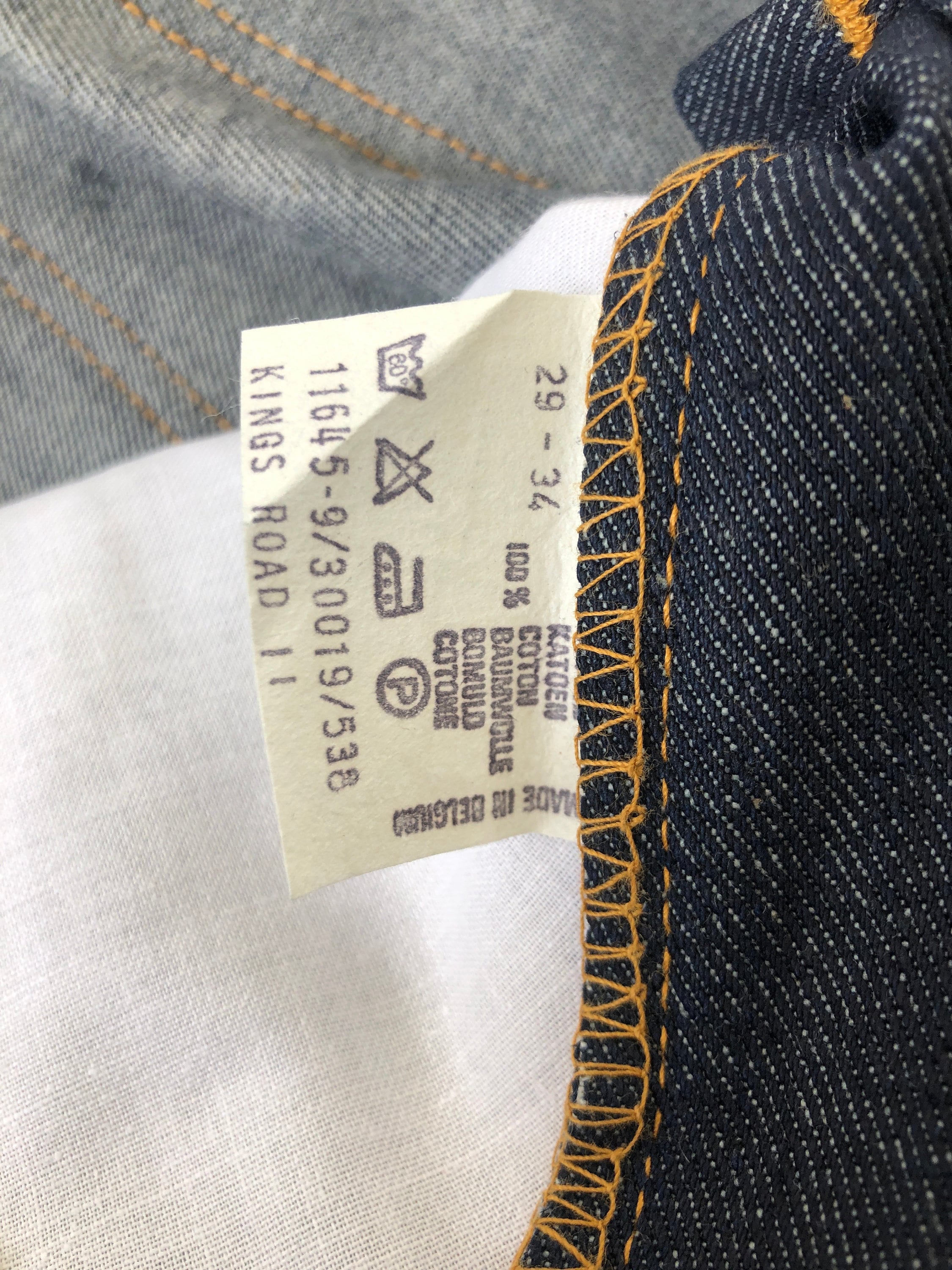 70’s Lee200Denim。Ｗ34Ｌ29 Vintage 1970's Raw Denim Boot Cut Jeans Size S (W 29