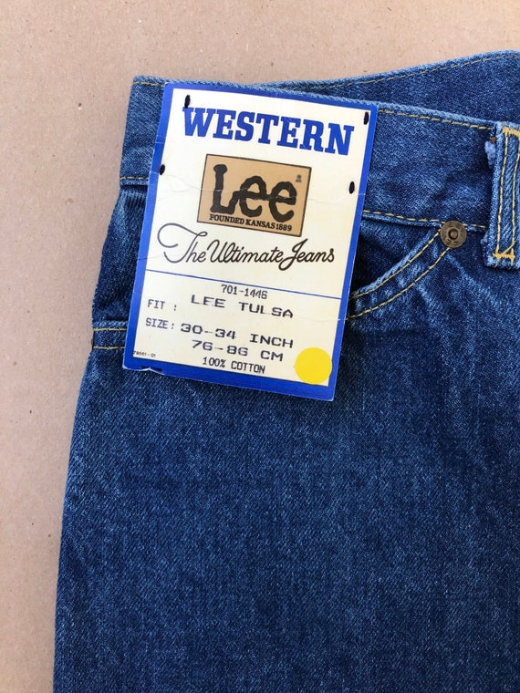 Lee Western Tulsa Jeans 30 x 34 80s 90s Denim Unwo