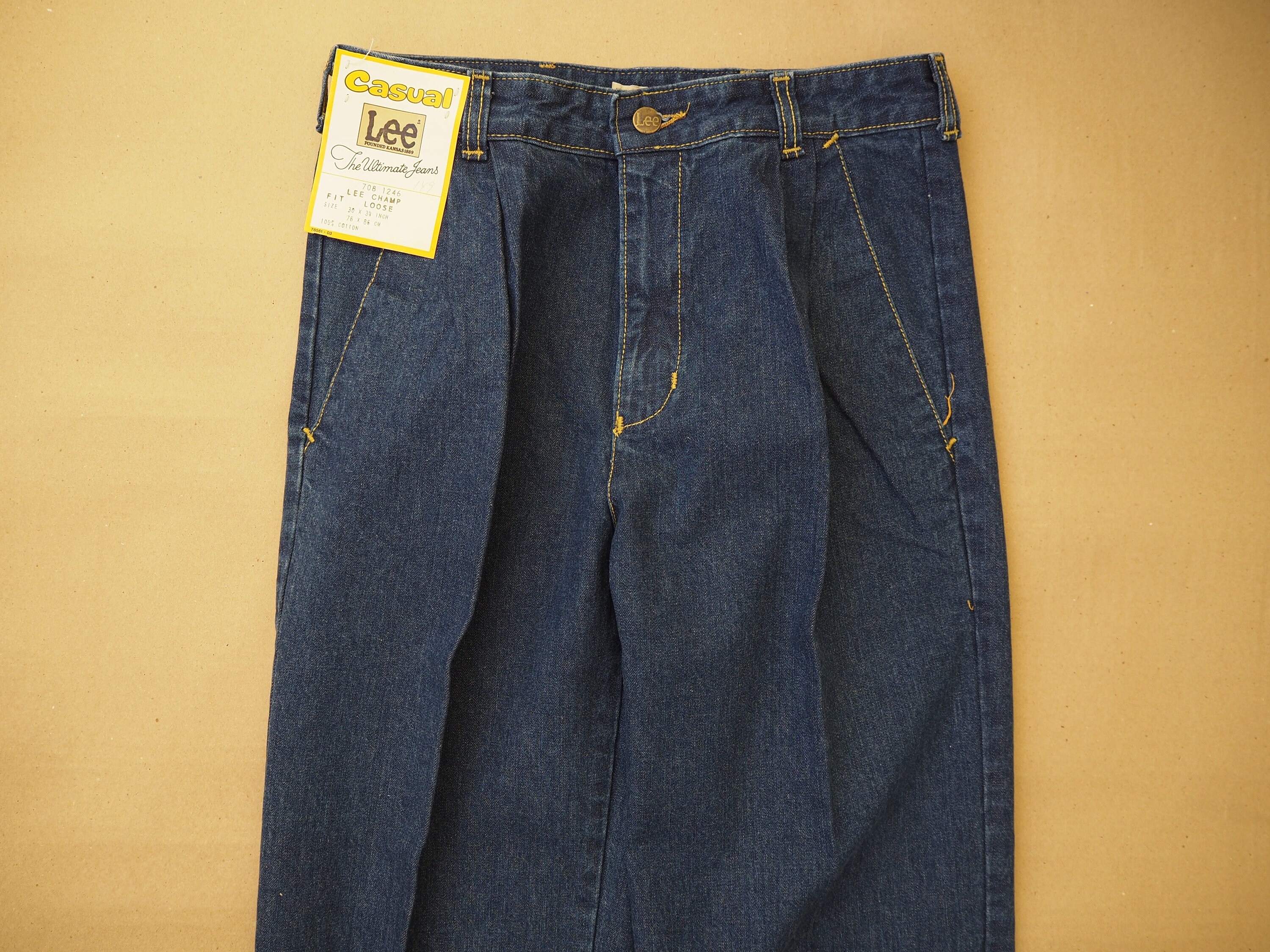 Pleated Baggy Pants, Size S-M (W 30
