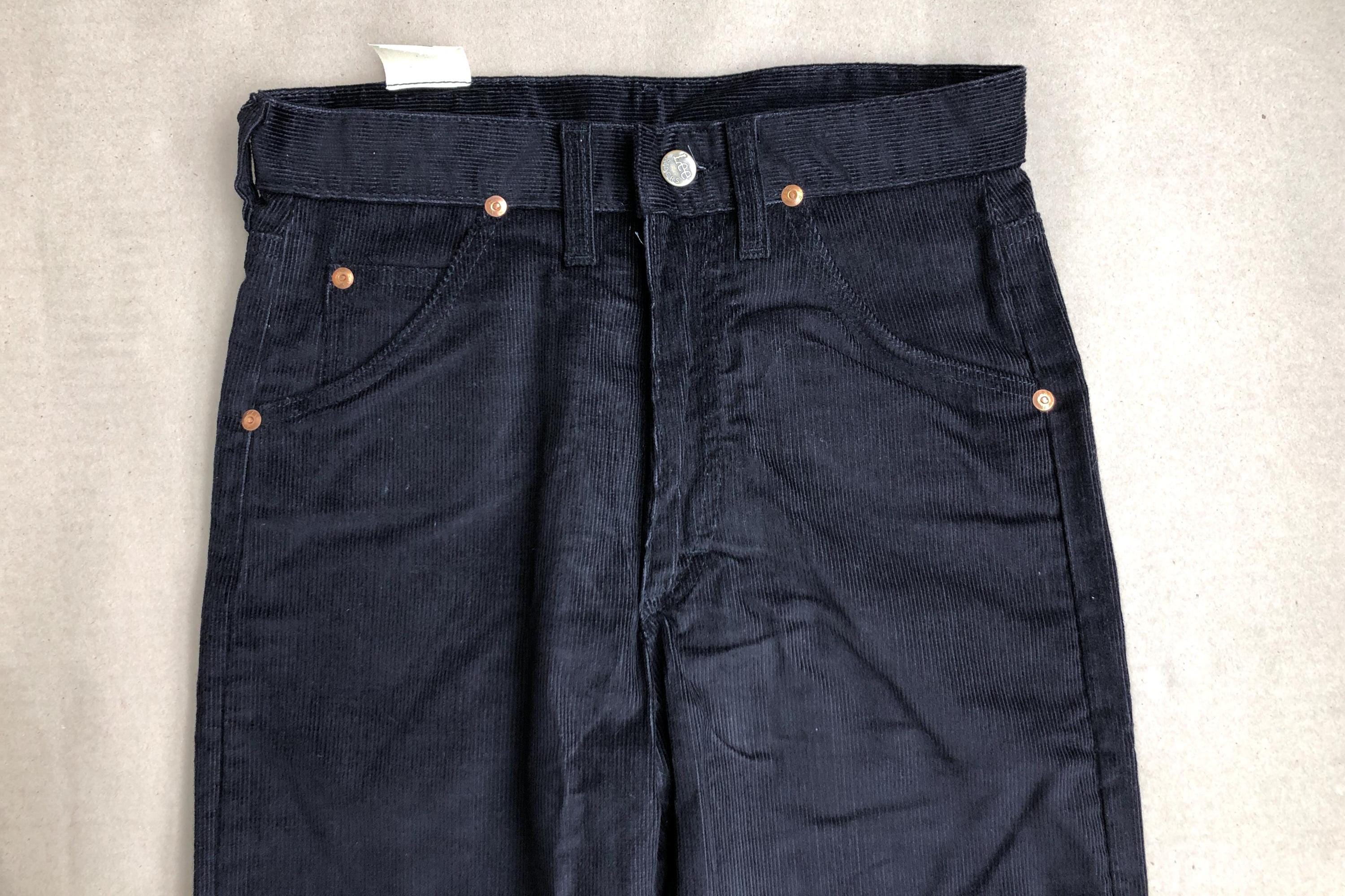 70s Vintage Lee Rider Corduroy Pants, Size XS (W 27