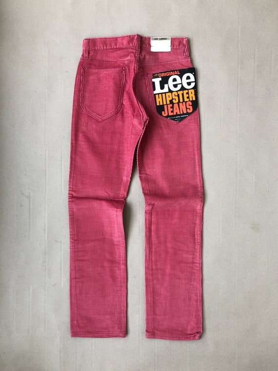 70s Vintage Kids Pant Age 14 Lee Pink Corduroy Size W 26 L 29