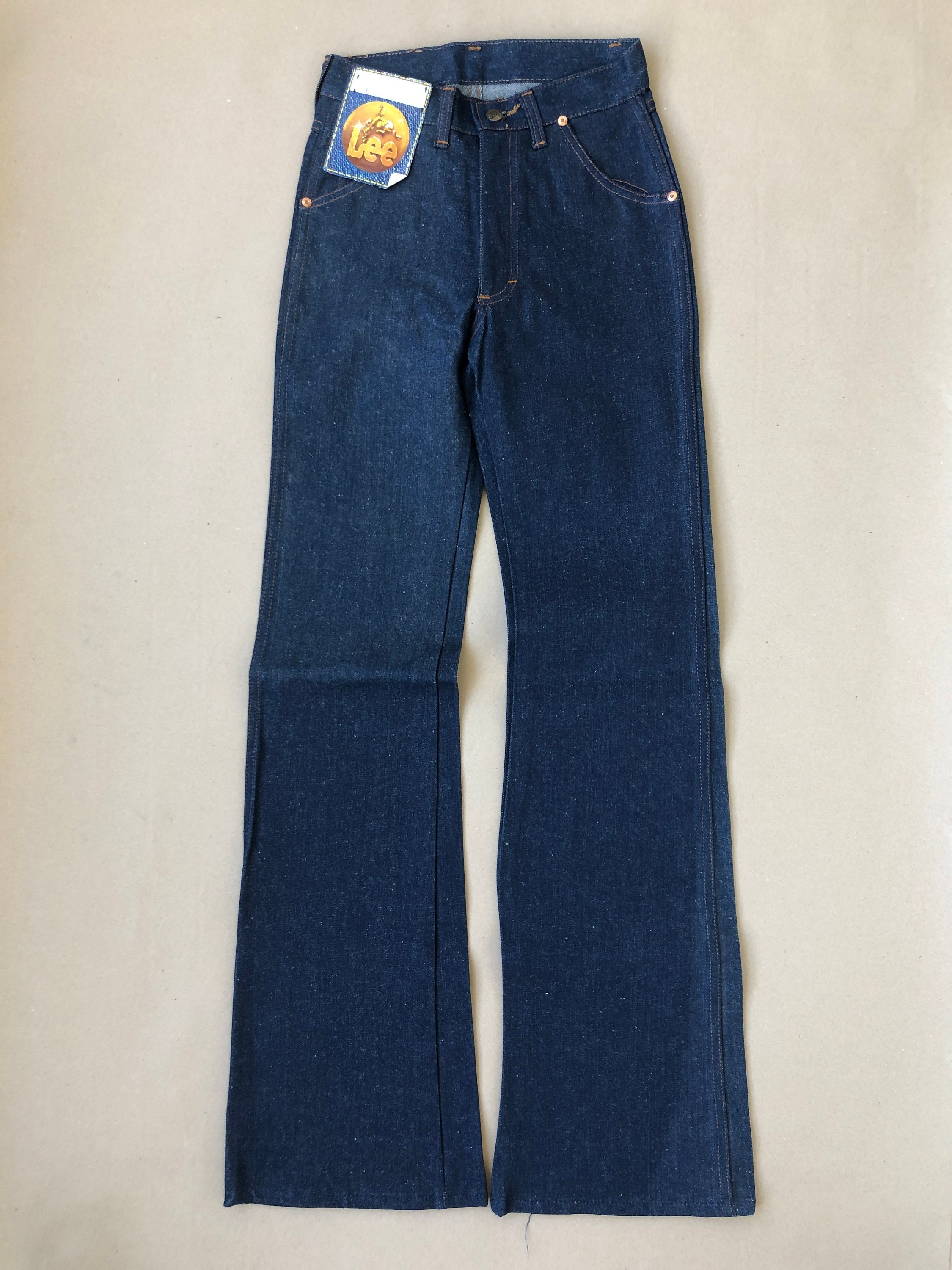 Pantalon Fuseau Vintage Années 70 - Bleu - Taille 14 Ans (156 Cm) - Sport