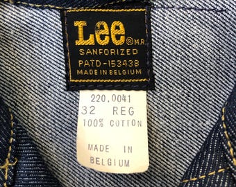 70s Deadstock Lee Riders Raw Jean Jacket 32 / XS - S, Sanforized