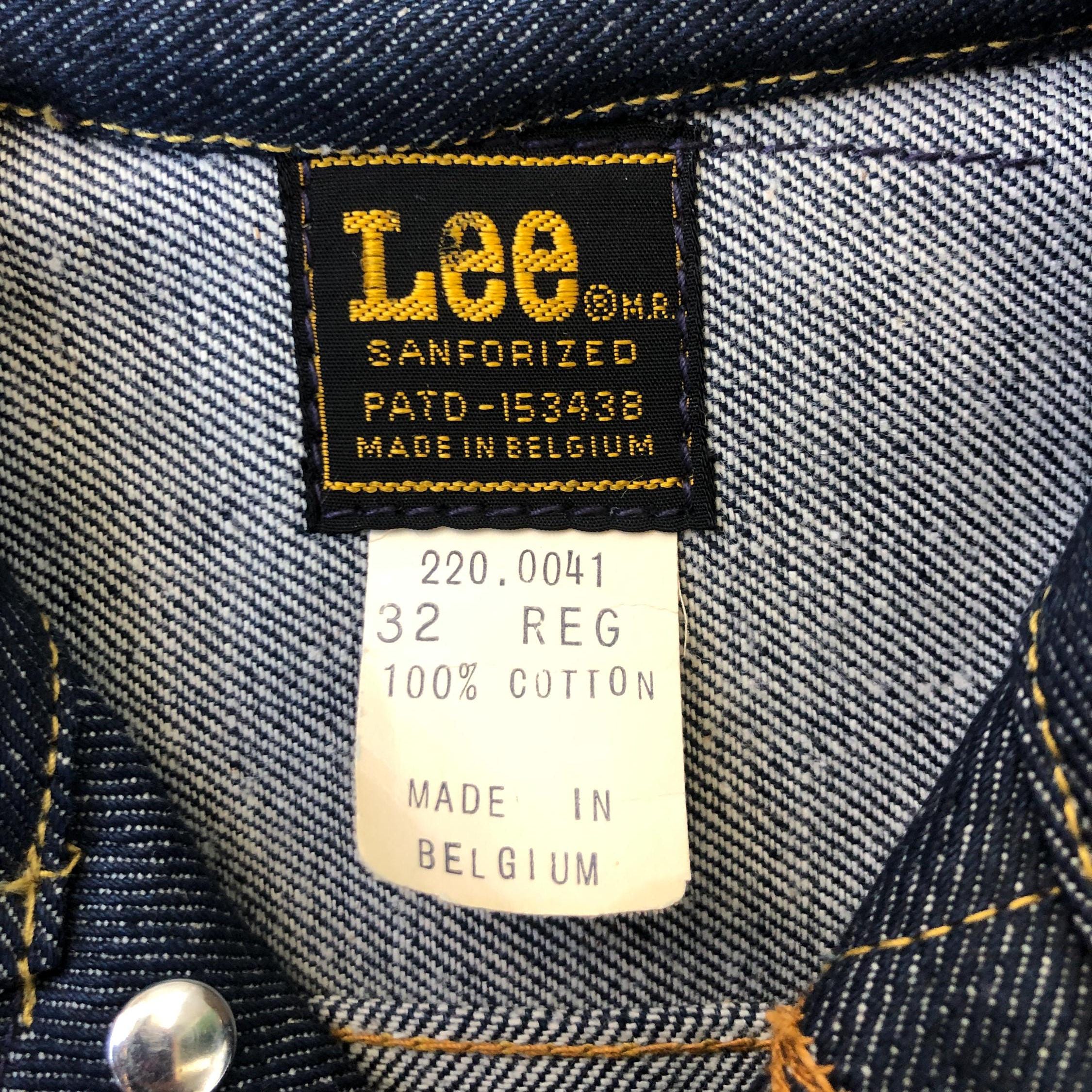 70s Deadstock Lee Riders Raw Jean Jacket 32 / XS - S, Sanforized