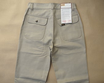 khaki Cargo Pants, Size S (W29 L34) Vintage Lee Deadstock, Stalker Jean