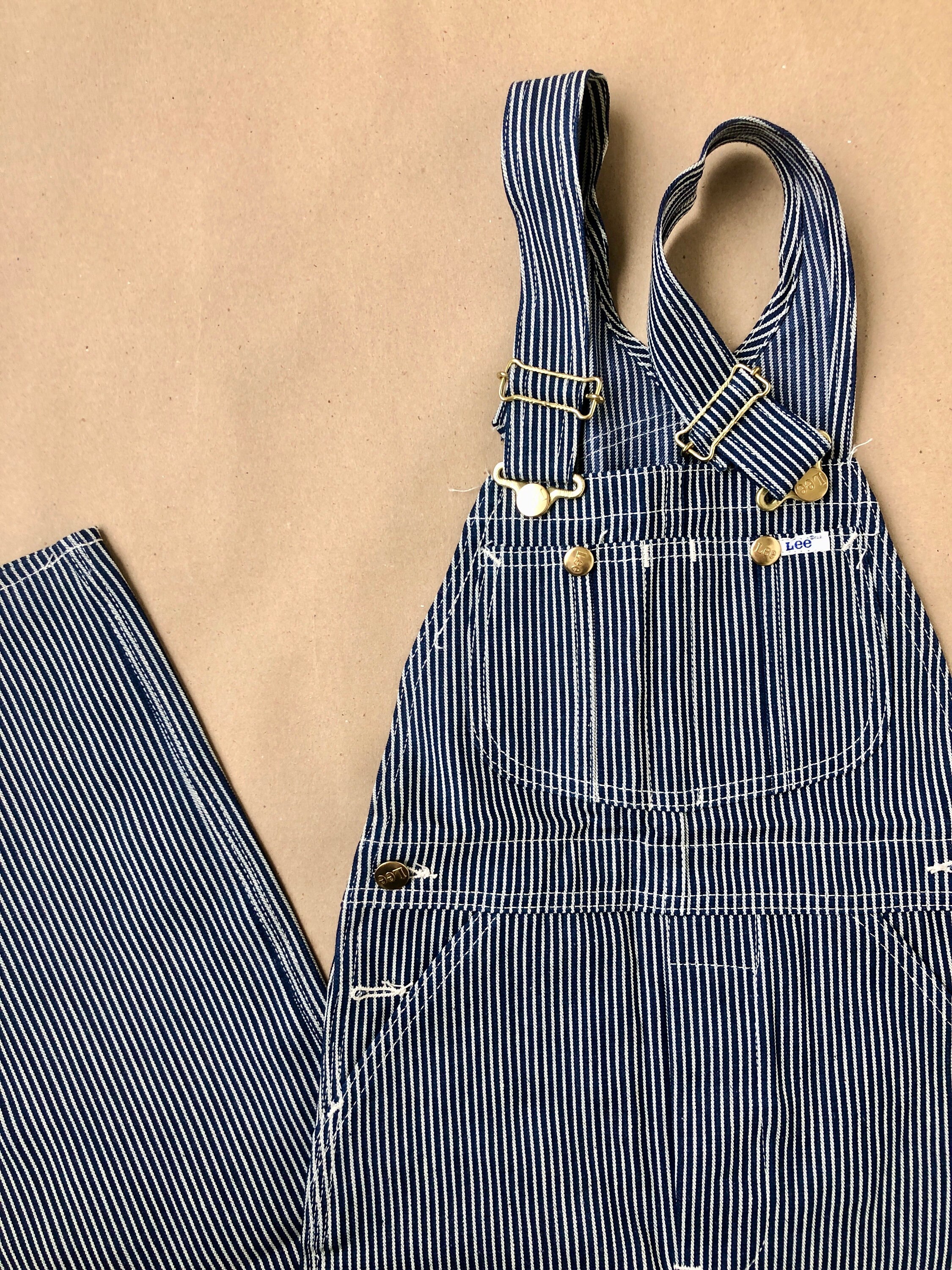 Lee Hickory Pinstripe Bib Overall Unisex Size XS W26 L34 Lee Hickory Pinstripe Bib Overall Unisex Size XS W26 L34