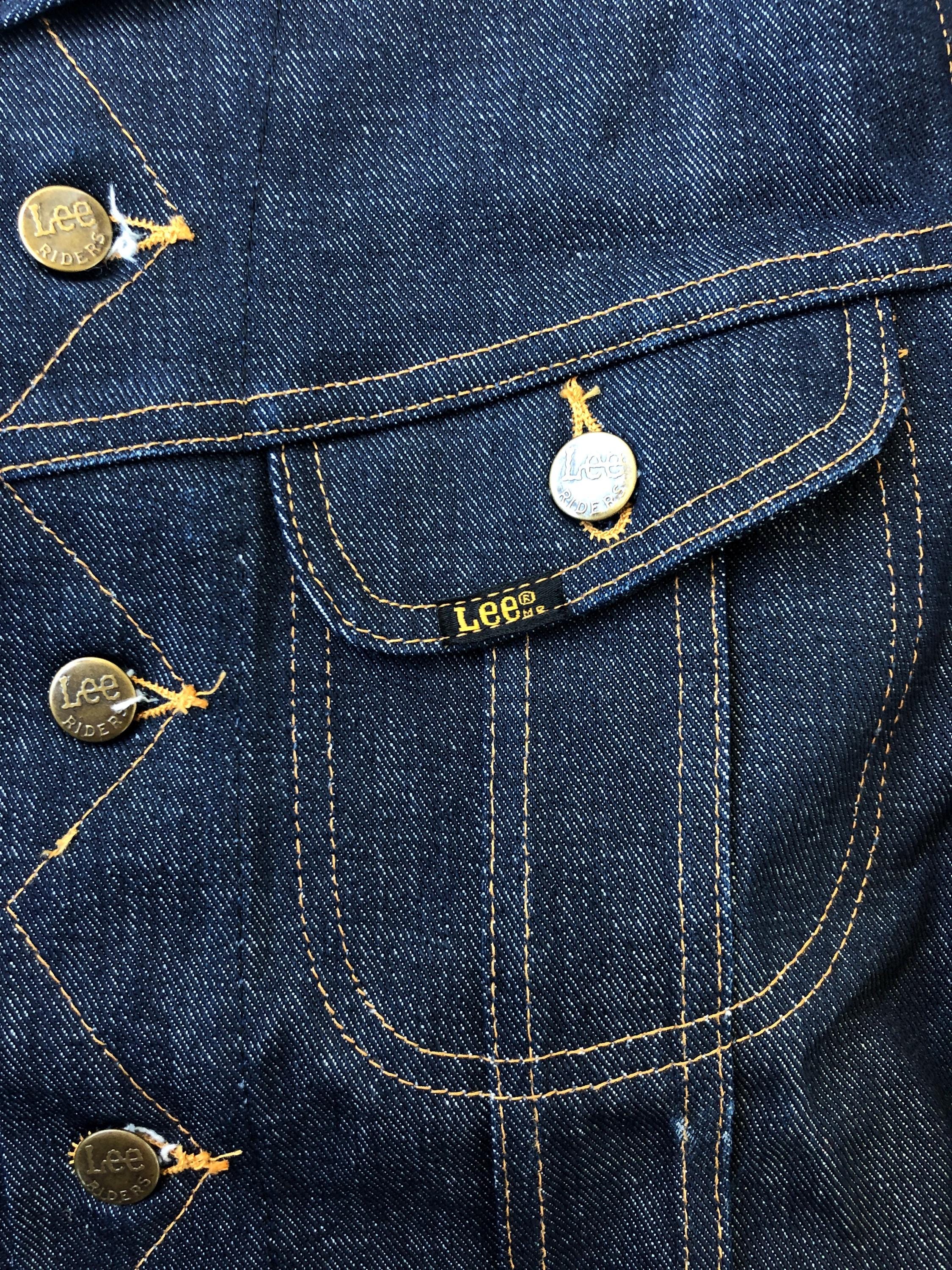 70s Deadstock Riders Denim Jacket Size S (34 R) Union Made