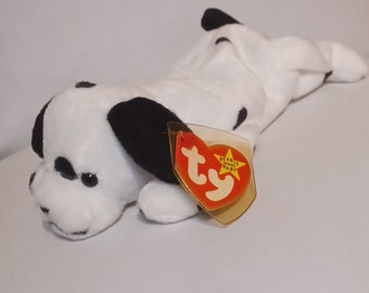 Ty Vintage original Beanie Baby Sparky the dalmatian dog "Dotty" on both tags