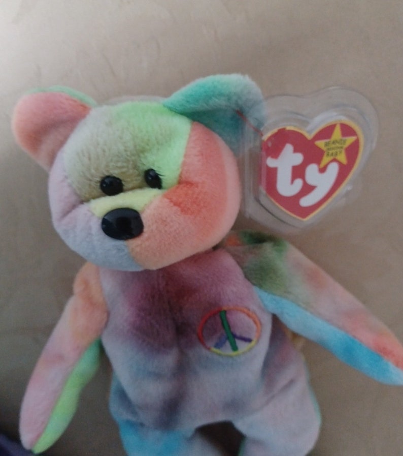 Ty Vintage-Rare Retired Beanie Baby Wise the Owl 1999 with tag Errors & PE Pellets image 8