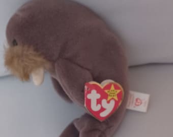 Ty Vintage-Rare-Retired Beanie baby-1999 P.V.C. pellets Tag Errors