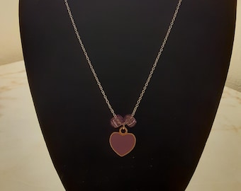 Heart/Bead Necklace