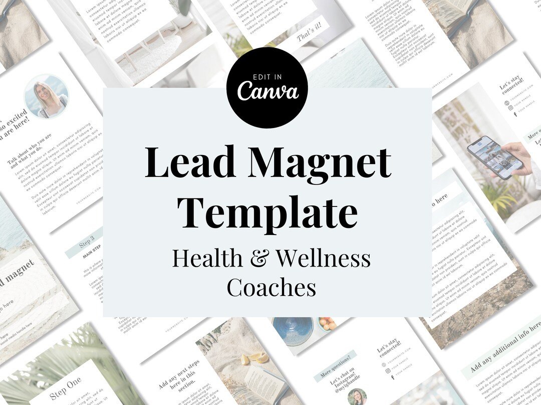 Lead Magnet Canva Template | Lead Generator | Workbook Template| Ebook ...