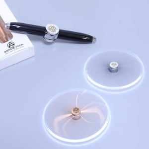Fidget Spinner Pen with LED Light for Stress - Black Ink