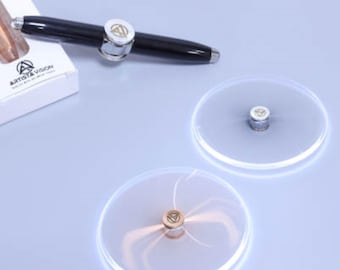 Fidget Spinner Pen with LED Light - Black Ink 8 pack