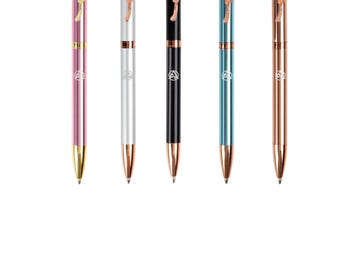 Pens For The Women with Flower Clip and Gift Box 5 pack